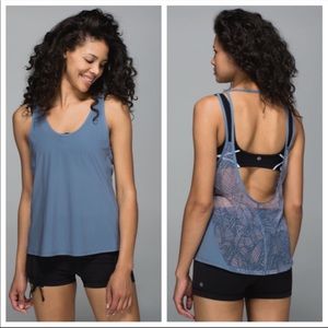 Lululemon Cool To Street Tank Blue Denim
